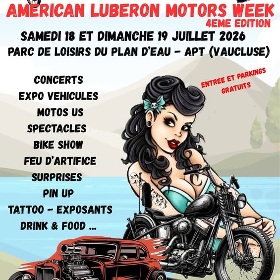American Luberon Motors Week 2026: Rassemblement Moto US en Provence